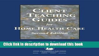 Books Client Teaching Guides Home Health Care Free Online