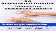 Books Rheumatoid Arthritis Ra. Managing Rheumatoid Arthritis. How to Effectively Cope with