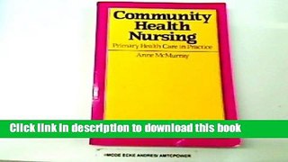 Books Community Health Nursing: Primary Health Care in Practice Free Download