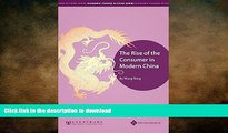 PDF ONLINE The Rise of the Consumer in Modern China (Economic Change in China) READ NOW PDF ONLINE