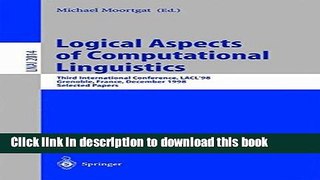 Ebook Logical Aspects of Computational Linguistics: Third International Conference, LACL 98