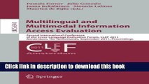 Ebook Multilingual and Multimodal Information Access Evaluation: Second International Conference