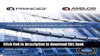 Ebook Directing Successful Projects with PRINCE2TM 2009 Edition Manual Free Online