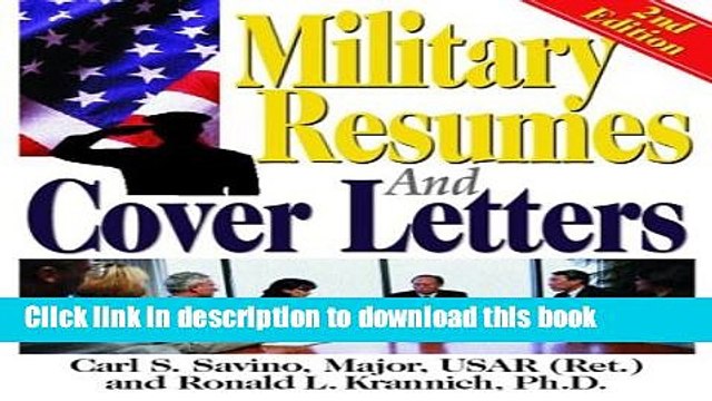 [Read PDF] Military Resumes and Cover Letters (Military Resumes Cover Letters) Ebook Online