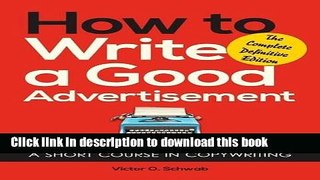Ebook How to Write a Good Advertisement Full Online