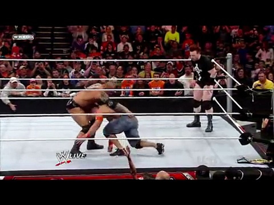 WWE BATISTA vs JOHN CENA vs MARK HENRY WWE MONDAY NIGHT RAW HD