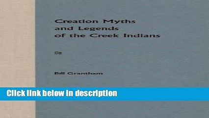 Ebook Creation Myths and Legends of the Creek Indians Free Online