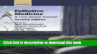 Books Palliative Medicine: A Case-based Manual Free Download