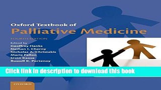 Ebook Oxford Textbook of Palliative Medicine Free Online