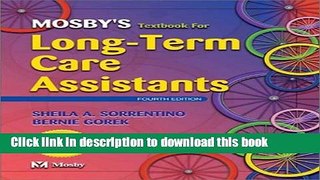 Ebook Mosby s Textbook for Long-Term Care Assistants, 4e Free Online