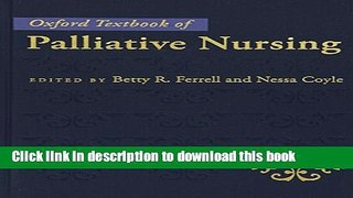 Ebook Oxford Textbook of Palliative Nursing Full Online