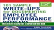 Ebook 101 Sample Write-Ups for Documenting Employee Performance Problems: A Guide to Progressive