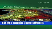 Books Introduction to Geographic Information Systems with Data Files CD-ROM Free Online