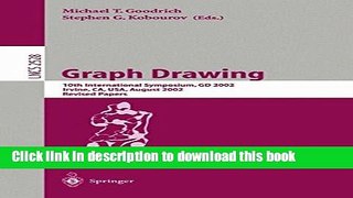 Ebook Graph Drawing: 10th International Symposium, GD 2002, Irvine, CA, USA, August 26-28, 2002,