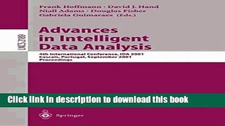 Ebook Advances in Intelligent Data Analysis: 4th International Conference, IDA 2001, Cascais,