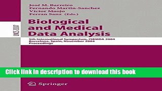 Books Biological and Medical Data Analysis: 5th International Symposium, ISBMDA 2004, Barcelona,