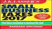 Ebook J.K. Lasser s Small Business Taxes 2017: Your Complete Guide to a Better Bottom Line Free