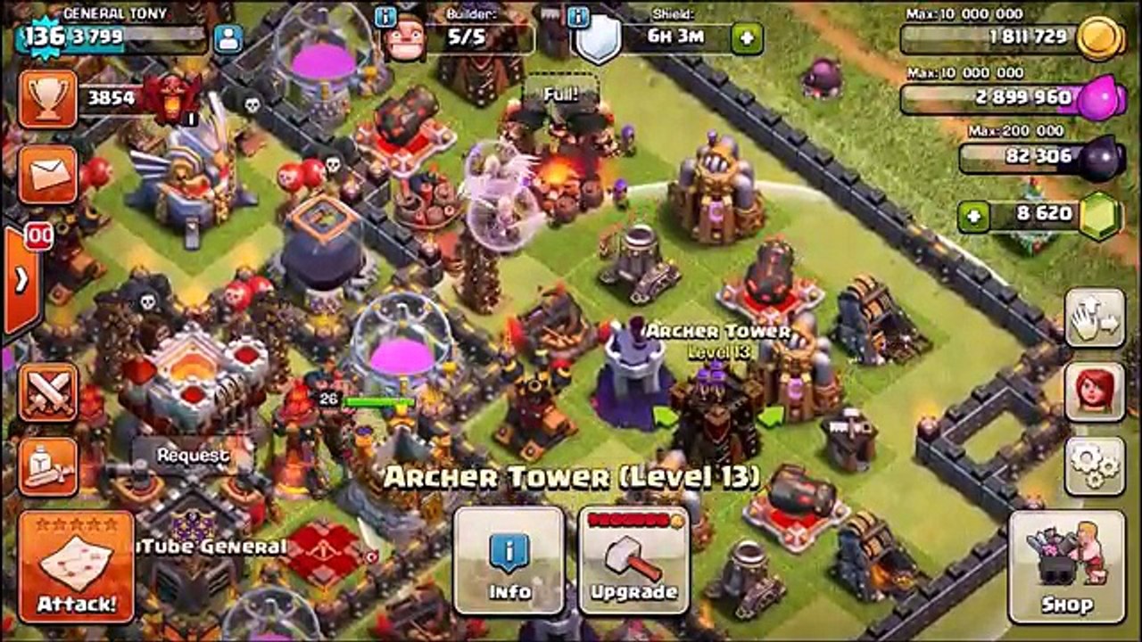 Clash Of Clans - LEVEL 8 GIANTS vs WAR!! - 3 STAR ATTACK STRATEGY JULY 2016!