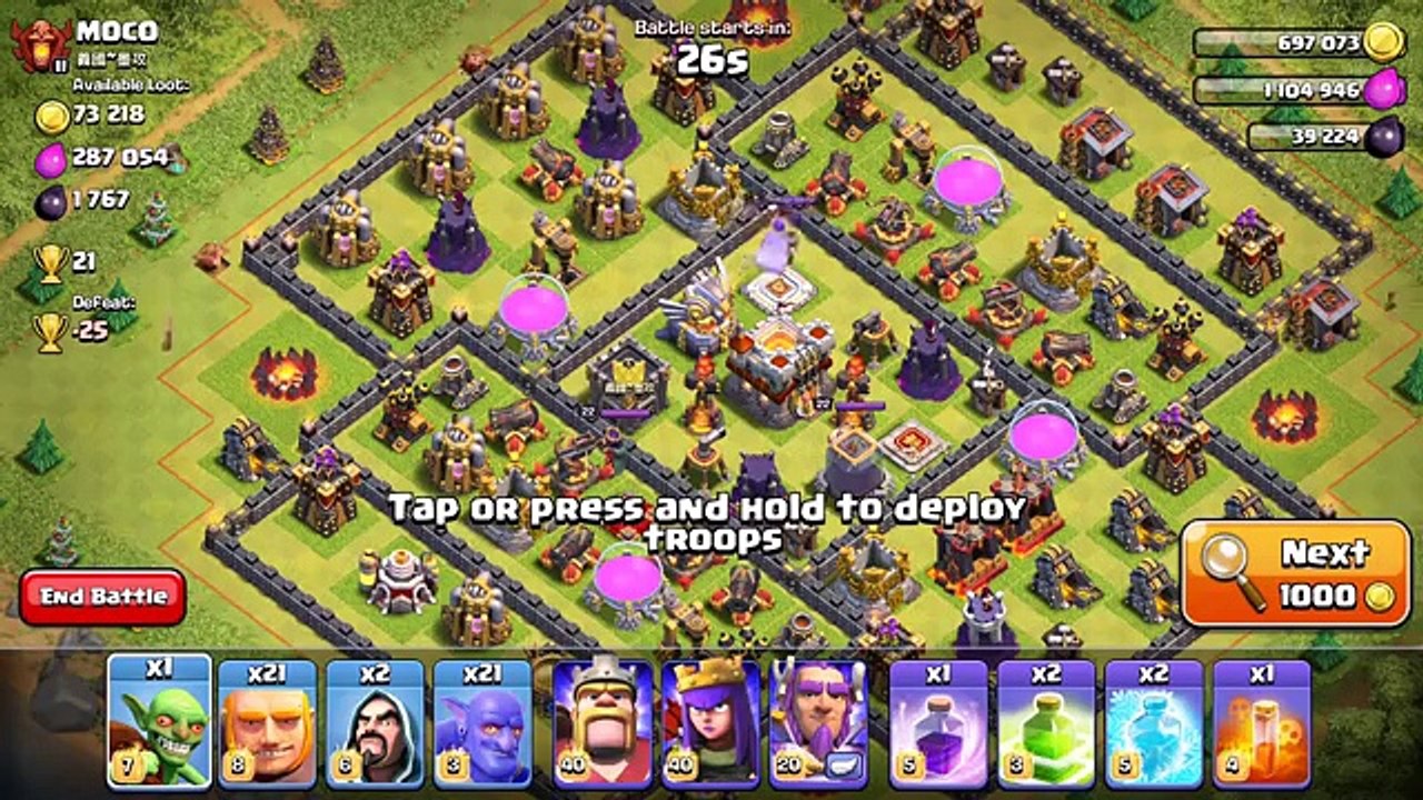Clash Of Clans - LVL 8 GIANT AND BOWLER COMBO!!
