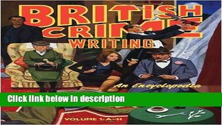 Books British Crime Writing: An Encyclopedia [2 volumes] Free Online