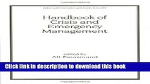Ebook Handbook of Crisis and Emergency Management (Public Administration and Public Policy) Free