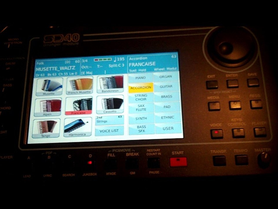 SD40 KETRON  Vidéo comment créer une registration