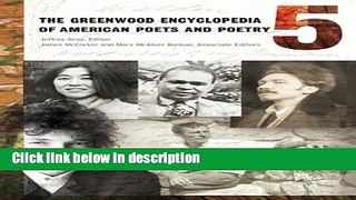 Ebook The Greenwood Encyclopedia of American Poets and Poetry [5 volumes] Free Online