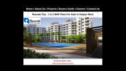 Raunak City : 1 bhk apartments for sale in kalyan west