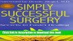 Ebook Simply Successful Surgery: secrets to faster healing Free Online