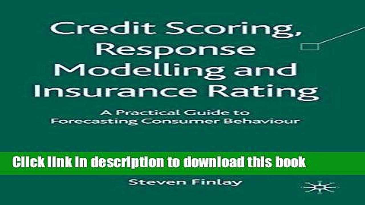 [PDF] Credit Scoring, Response Modelling and Insurance Rating: A Practical Guide to Forecasting