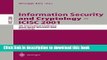 Ebook Information Security and Cryptology - ICISC 2001: 4th International Conference Seoul, Korea,