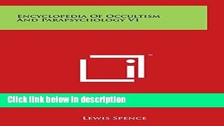 Ebook Encyclopedia of Occultism and Parapsychology V1 Full Online