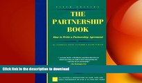 READ PDF The Partnership Book: How to Write a Partnership Agreement (Partnership Book (W/CD)) READ