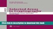 Ebook Selected Areas in Cryptography: 8th Annual International Workshop, SAC 2001 Toronto,