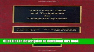 Books Anti-Virus Tools and Techniques for Computer Free Online