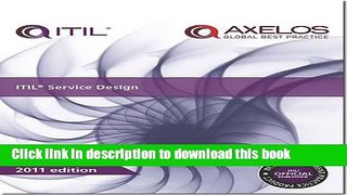Books ITIL Service Design 2011 Edition Full Online