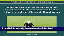 [Download] Intelligence Methods and Systems Advancements for Knowledge-Based Business  Read Online