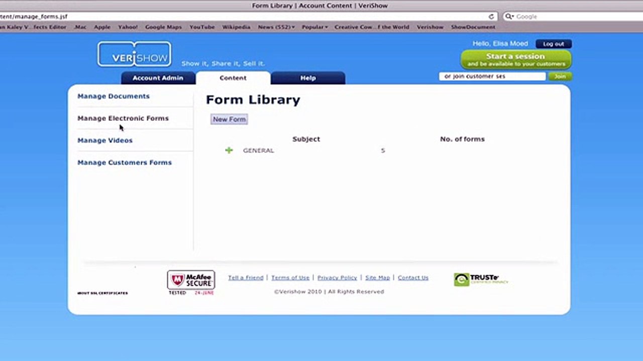 Upload your e-Forms to VeriShow - Help Video