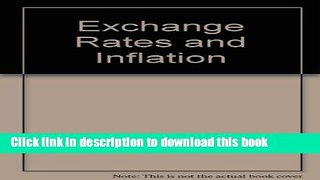 [Download] Exchange Rates and Inflation  Read Online