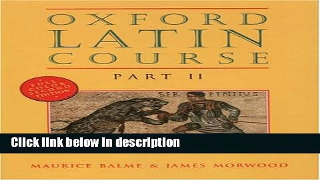 Books Oxford Latin Course: Part II Full Online