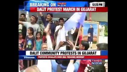 Dalit community protests in Gujarat