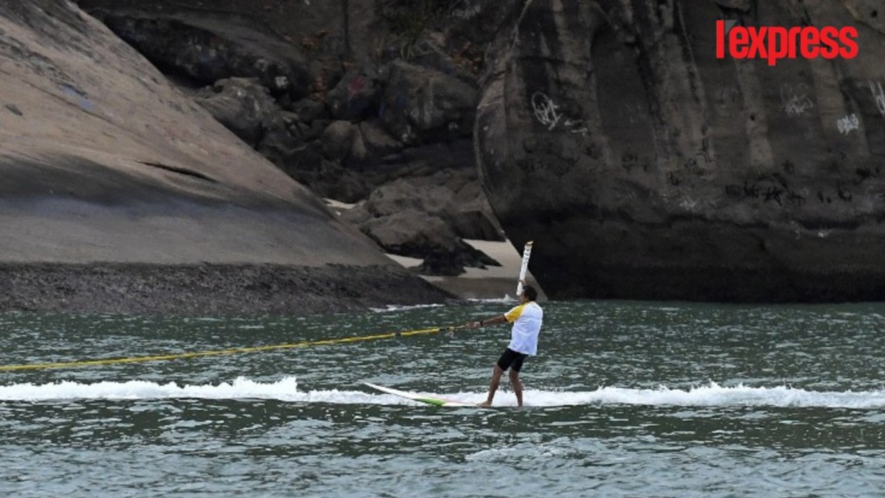 Rio 2016: la torche olympique se balade en surf