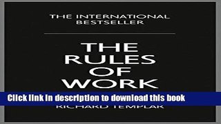 Books The Rules of Work: A definitive code for personal success (4th Edition) Full Online