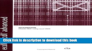 Ebook ECDL/ICDL Advanced Module AM4 Spreadsheets Using Excel 2003 Free Download