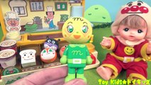 メルちゃん おもちゃアニメ 体と顔をくっつけよう❤アンパンマン パン工場 Toy Kids トイキッズ animation anpanman Baby Doll Mellchan