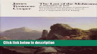 Ebook The Last of the Mohicans (Writings of James Fenimore Cooper) Free Download