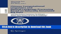 Ebook Chinese Computational Linguistics and Natural Language Processing Based on Naturally