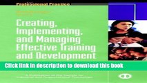 Ebook Creating, Implementing, and Managing Effective Training and Development: State-of-the-Art