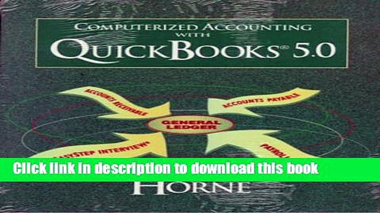 Books Computerized Accounting With Quickbooks 5.0 Free Online