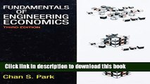 [PDF] Fundamentals of Engineering Economics (3rd Edition)  Read Online